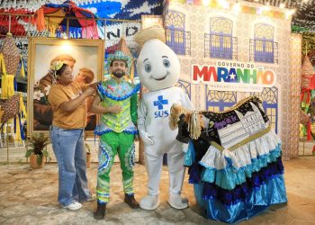 São Luís/MA – Batalhões de bumba-boi e brincantes vacinam contra Influenza e Covid-19 n’O Maior São João do Mundo