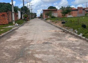 Bom Negócio é beneficiado com pavimentação em bloquete