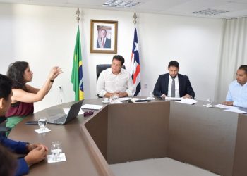 São Luís/MA – Vice-governador Felipe Camarão realiza reunião para início da expansão do ensino integral no Maranhão