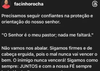 Cândido Mendes/MA – “O inimigo nunca vencerá”, diz prefeito cassado