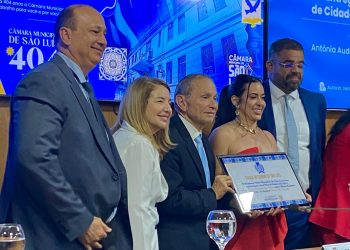 Audreia Noleto, esposa de Marcus Brandão, é homenageada na Câmara Municipal de São Luís com título de cidadã ludovicense