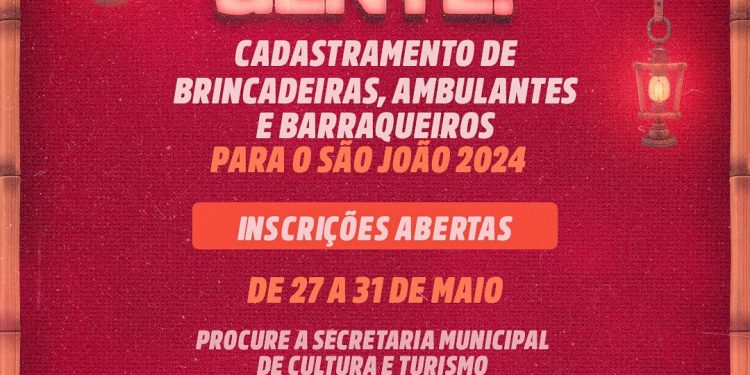 Em Bequimão, São João da Nossa Gente abre cadastramento para barraqueiros e microempreendedores