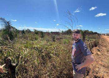 Deputado Davi Brandão visita local de futuro abrigo de proteção animal em Bacabal
