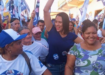 Caminhada e colagem da candidata Naila Gonçalo movimentam as comunidades de Novo Horizonte e Capadócia em Bacabeira