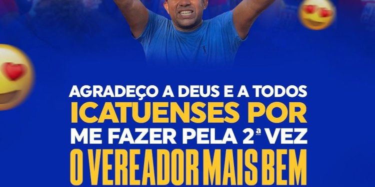 Com grande Força Política, Neto Costa é reeleito o Vereador mais votado da história de Icatu