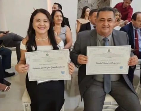 Em cerimônia realizada na cidade de Chapadinha, Besaliel Albuquerque e Chaguinha são diplomados prefeito e vice-prefeita de Mata Roma