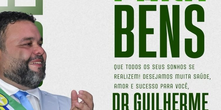 Hoje é dia de festa! Parabéns, Prefeito Dr. Guilherme!
