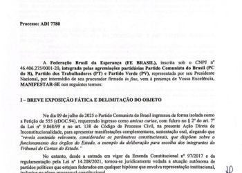 PCdoB é desautorizado por Federação a atuar como amicus curiae em ação sobre vaga do TCE-MA