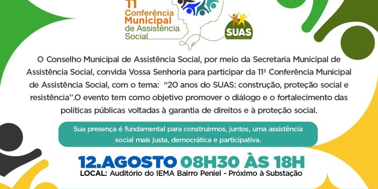 São Domingos realiza hoje a 11ª Conferência Municipal de Assistência Social