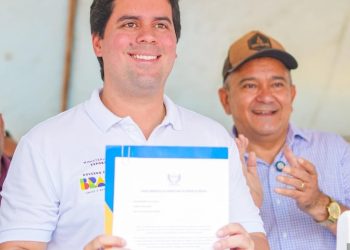 Prefeito Aldo Lopes e ministro André Fufuca assinam ordem de serviço para construção do Complexo Esportivo do Guarani em Cururupu