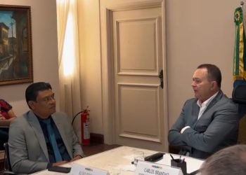 Prefeito Aldo Brown é recebido pelo governador Carlos Brandão no Palácio dos Leões