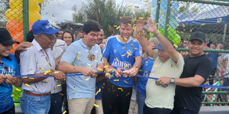 Em apenas um ano de gestão, prefeito Milton Gonçalo transforma Santa Rita e entrega o Complexo Esportivo 5 Estrelas em parceria com o ministro André Fufuca