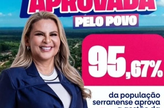 Prefeita Val Cunha alcança maior índice de aprovação do Brasil em Serrano do Maranhão