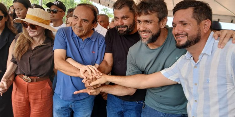 Prefeito Júnior Garimpeiro recebe autoridades estaduais e federais para entrega de obras e anúncio de novos investimentos em Centro Novo do Maranhão