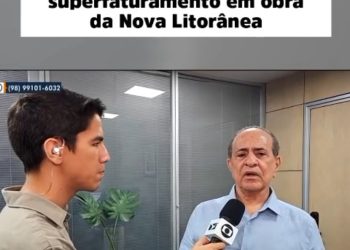 Secretário de Infraestrutura afirma que não houve superfaturamento na obra do prolongamento da Avenida Litorânea.