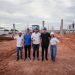 ORLEANS BRANDÃO VISTORIA OBRAS DE CONSTRUÇÃO DO NOVO TERMINAL RODOVIÁRIO DE ROSÁRIO.