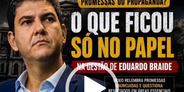 PROMESSAS DE EDUARDO BRAIDE FICARAM NO PAPEL