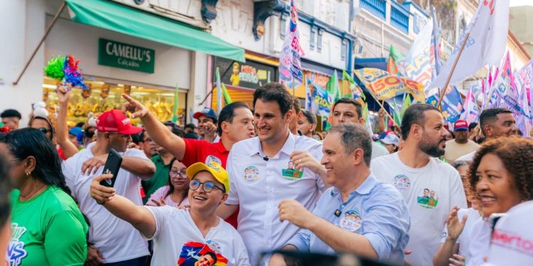 Em caminhada histórica na Rua Grande, Orleans Brandão mobiliza multidão e reforça propostas para São Luís