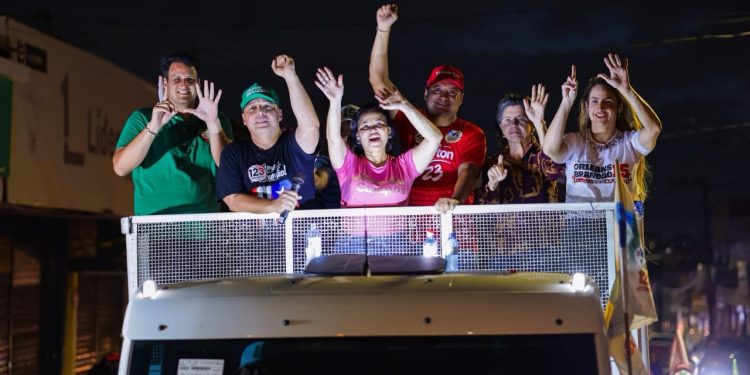 Orleans Brandão leva onda verde do 15 com carreata emocionante em Paço do Lumiar